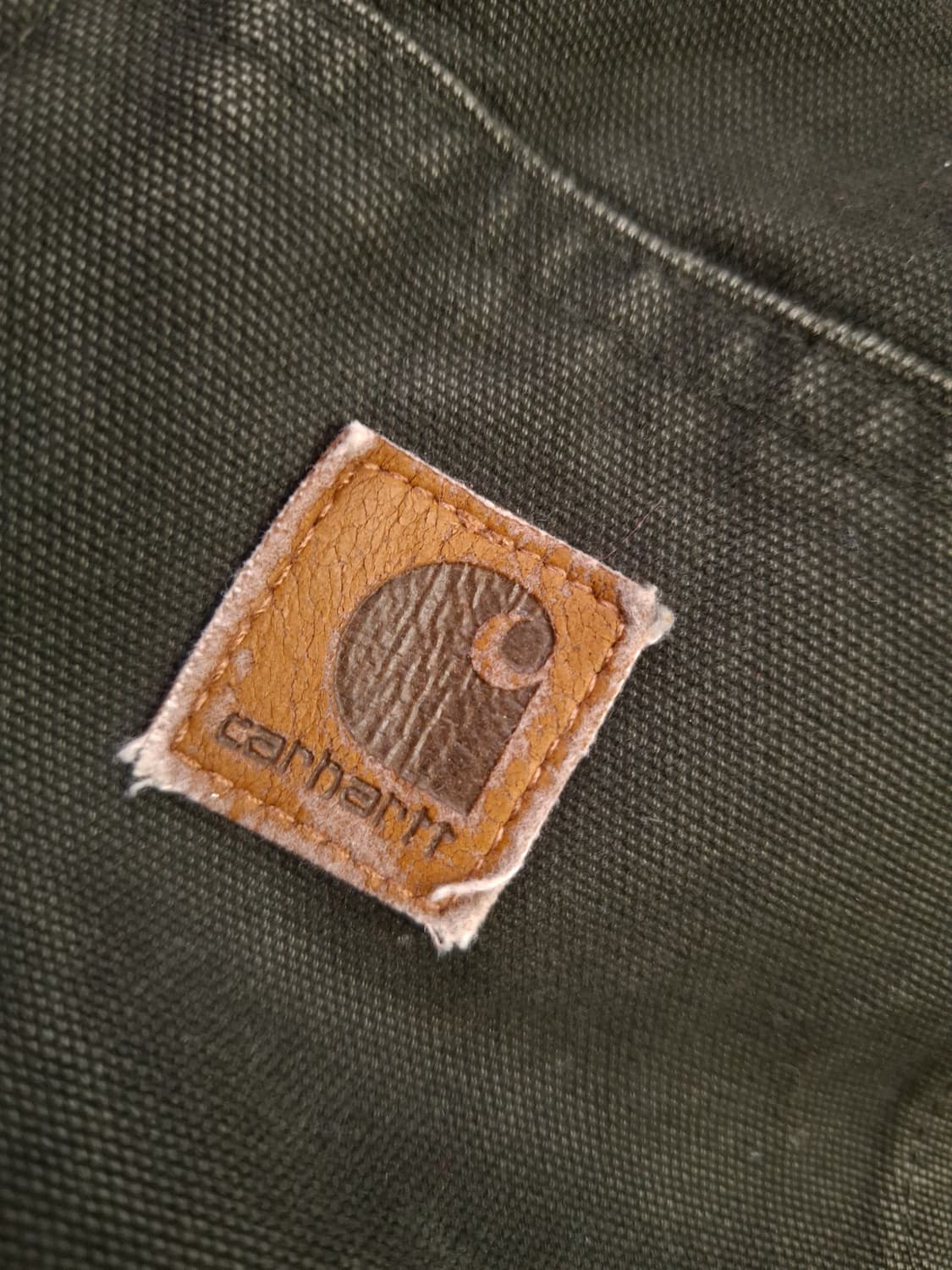 오리지날 구형 칼하트 J-130 모스그린 덕액티브 후드자켓 상품이미지3