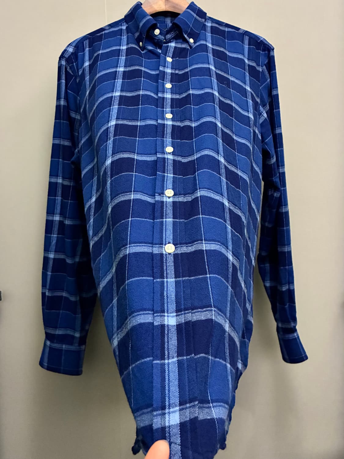 (L)POLO 폴로랄프로렌 코튼 클래식핏 플란넬 체크셔츠 상품이미지6