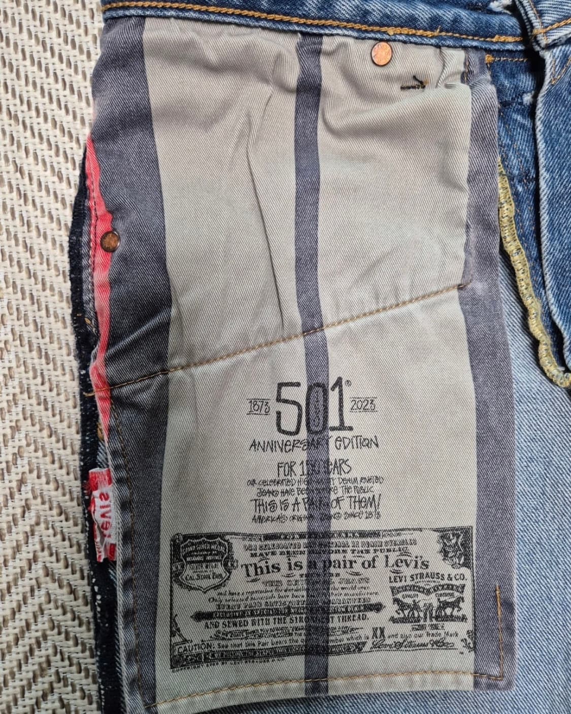 스투시 x 리바이스 엠보스드 501 진 (인디고) 상품이미지5