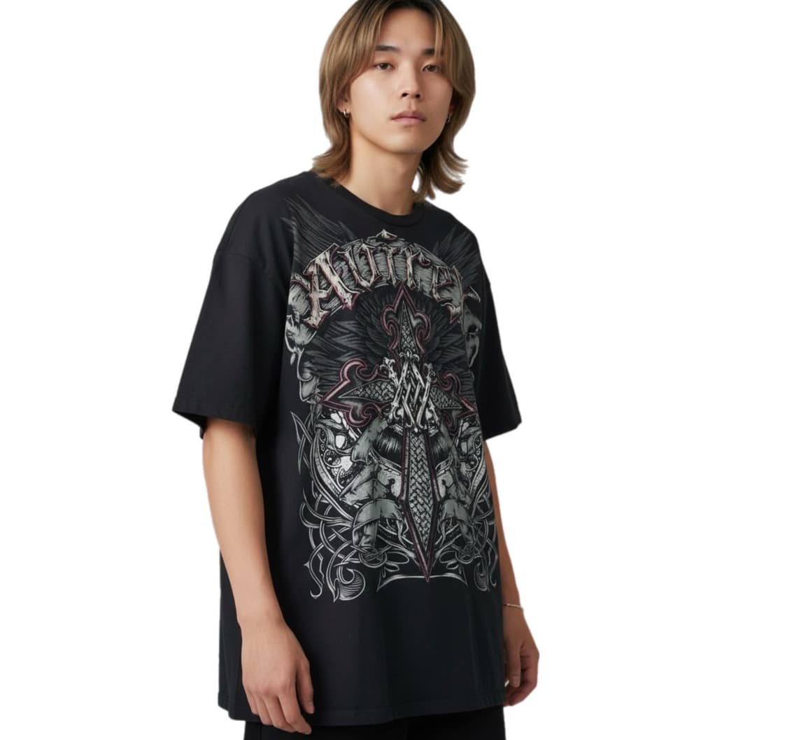 아비렉스 대검 로고 오버핏 반팔티 상품이미지1