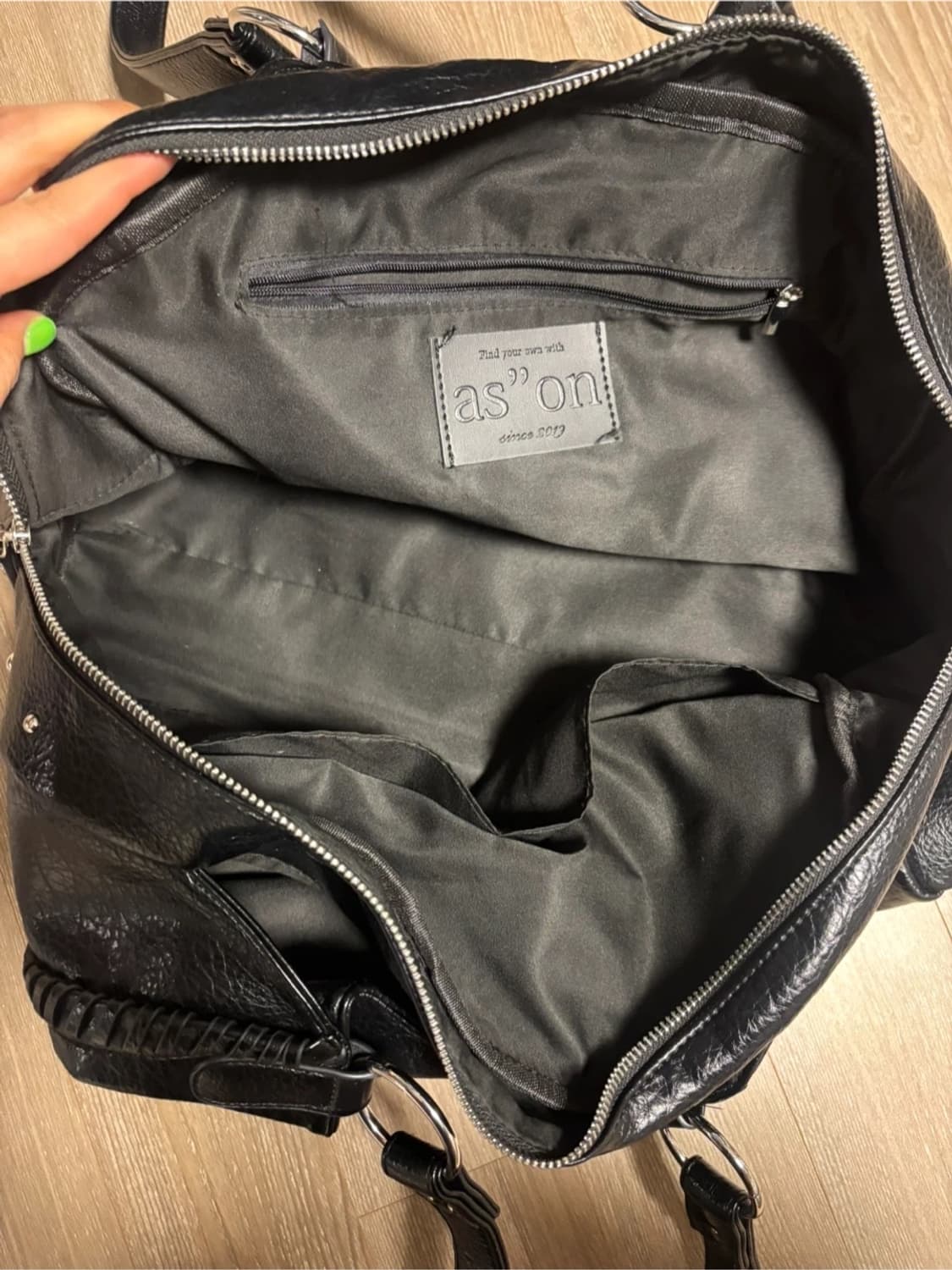 ason 애즈온 BONITA BIG BAG / BLACK 보니타 빅백 상품이미지9