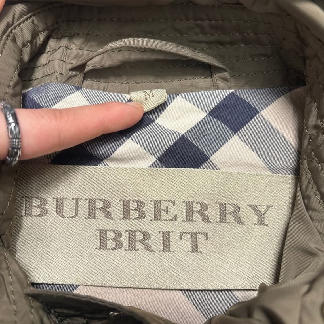 BURBERRY BRIT 후드 트렌치 코트 M 상품이미지4