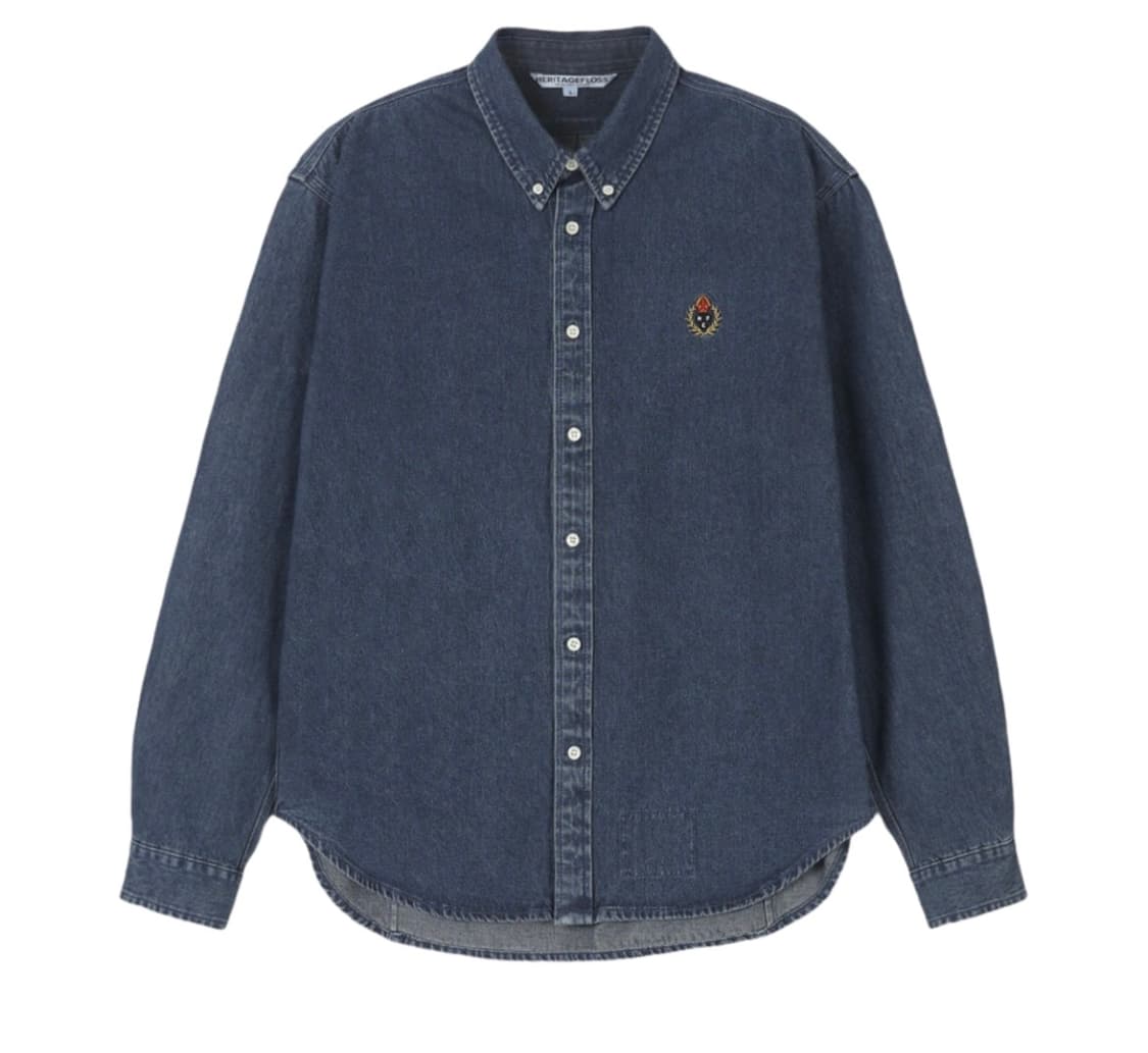 [L]헤리티지플로스 인디고 데님셔츠 상품이미지1