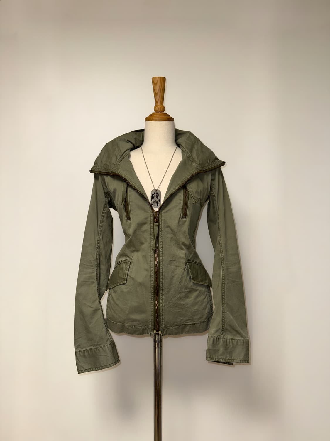 Moussy 와투케 카키 자켓 상품이미지3