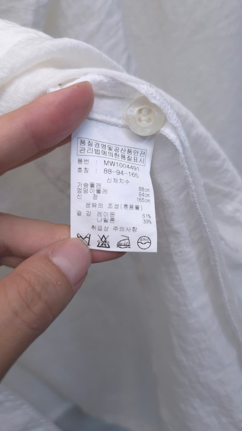 데무 화이트 셔츠 원피스 상품이미지4