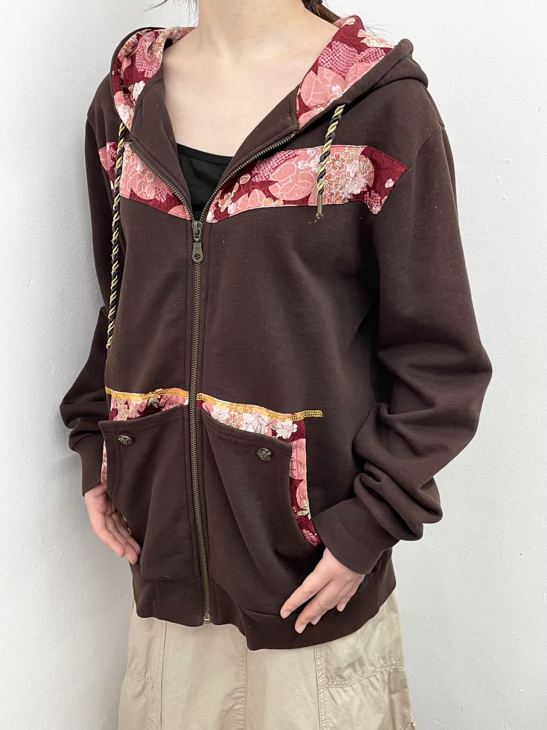 오리엔탈 사쿠라 레이어드 후드집업 상품이미지3