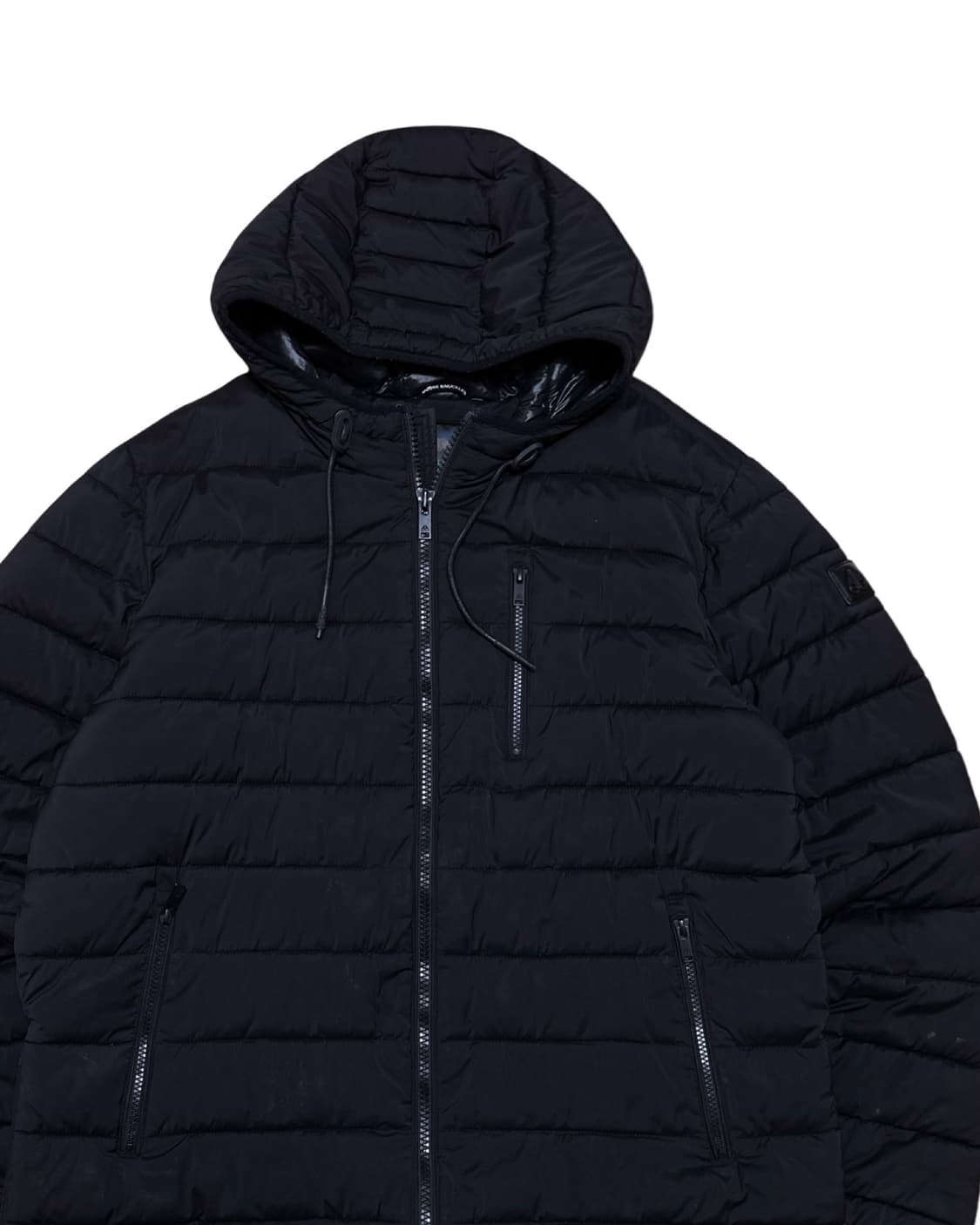 무스너클 로고 블랙 경량패딩 상품이미지2