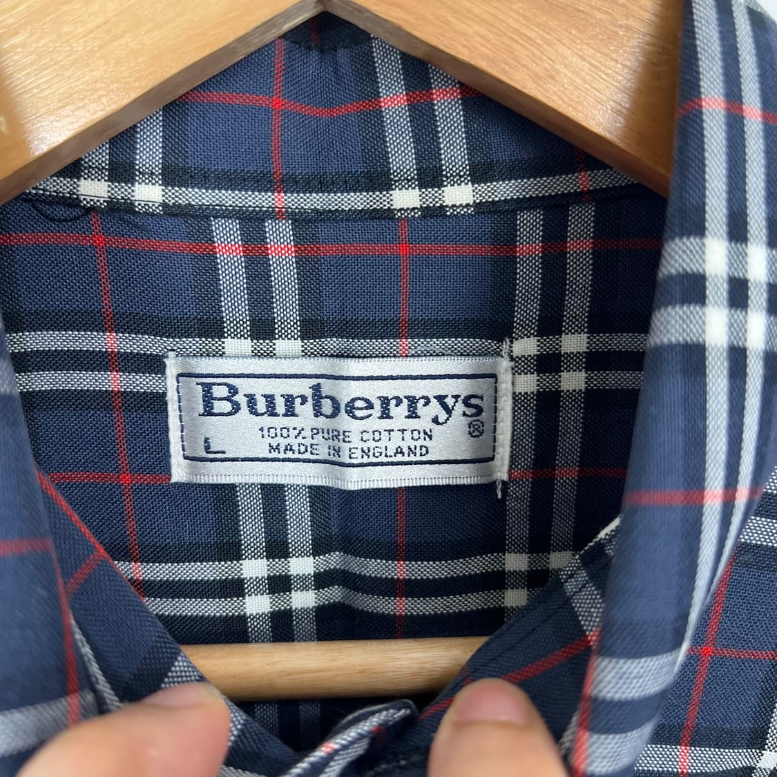 Burberrys 버버리 네이비 노바체크 셔츠 상품이미지4