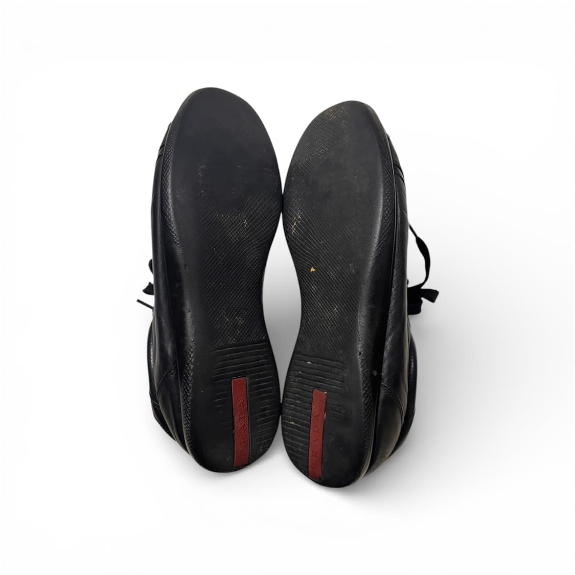 [270] 프라다 스포츠 아카이브 로고 블랙 레더 스니커즈 상품이미지5