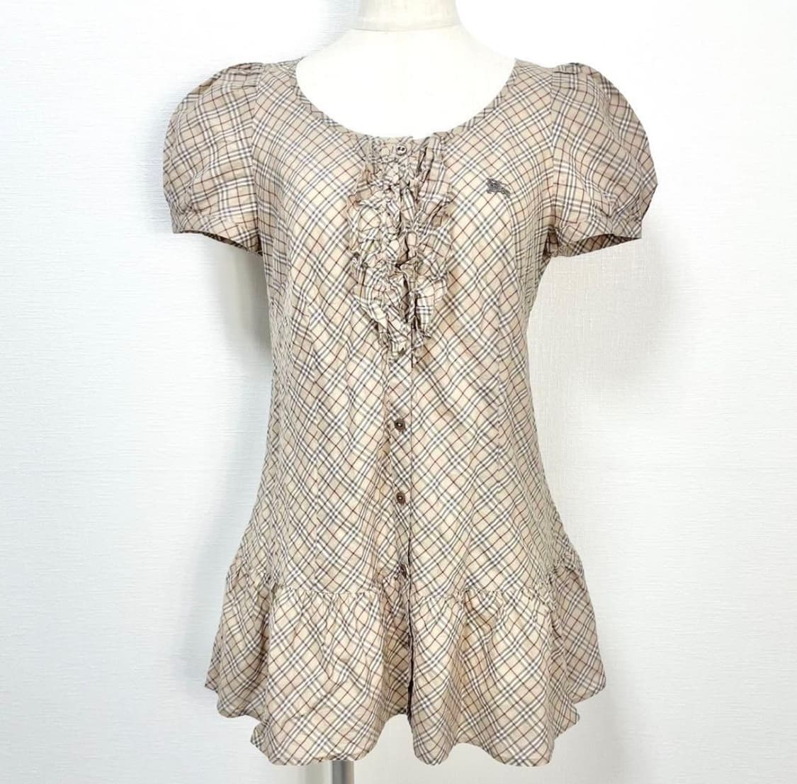 버버리 블루라벨 노바체크 프릴 원피스 상품이미지2