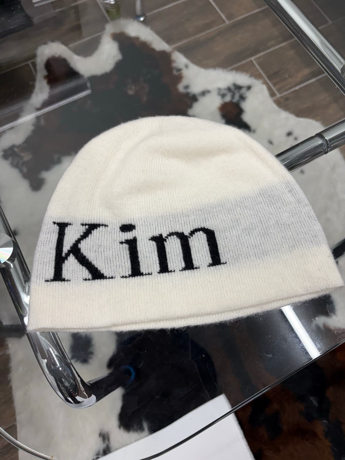 마뗑킴 KIM 자가드 로고 숏 비니 상품이미지2