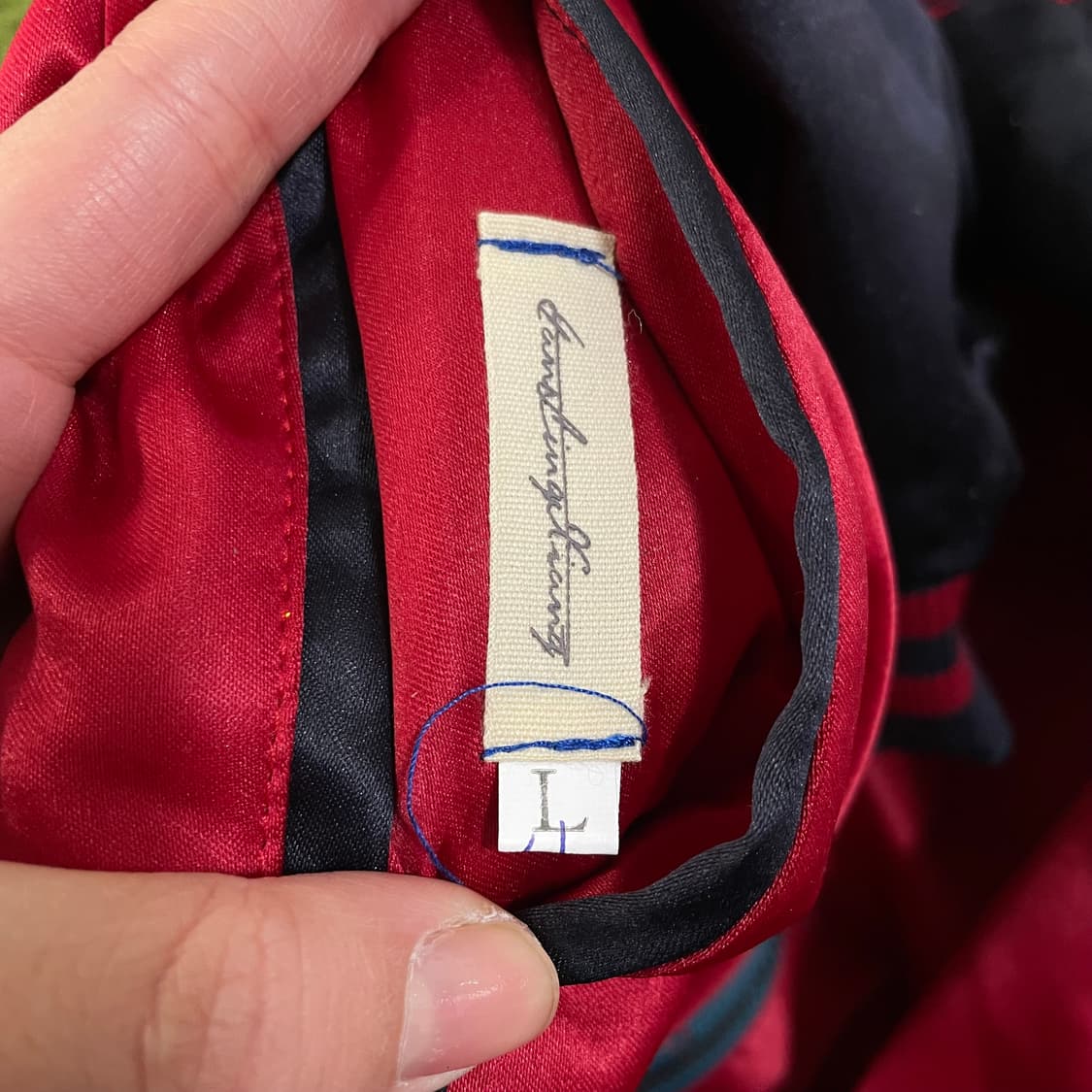 빈티지 리버시블 자수 블루종 상품이미지7