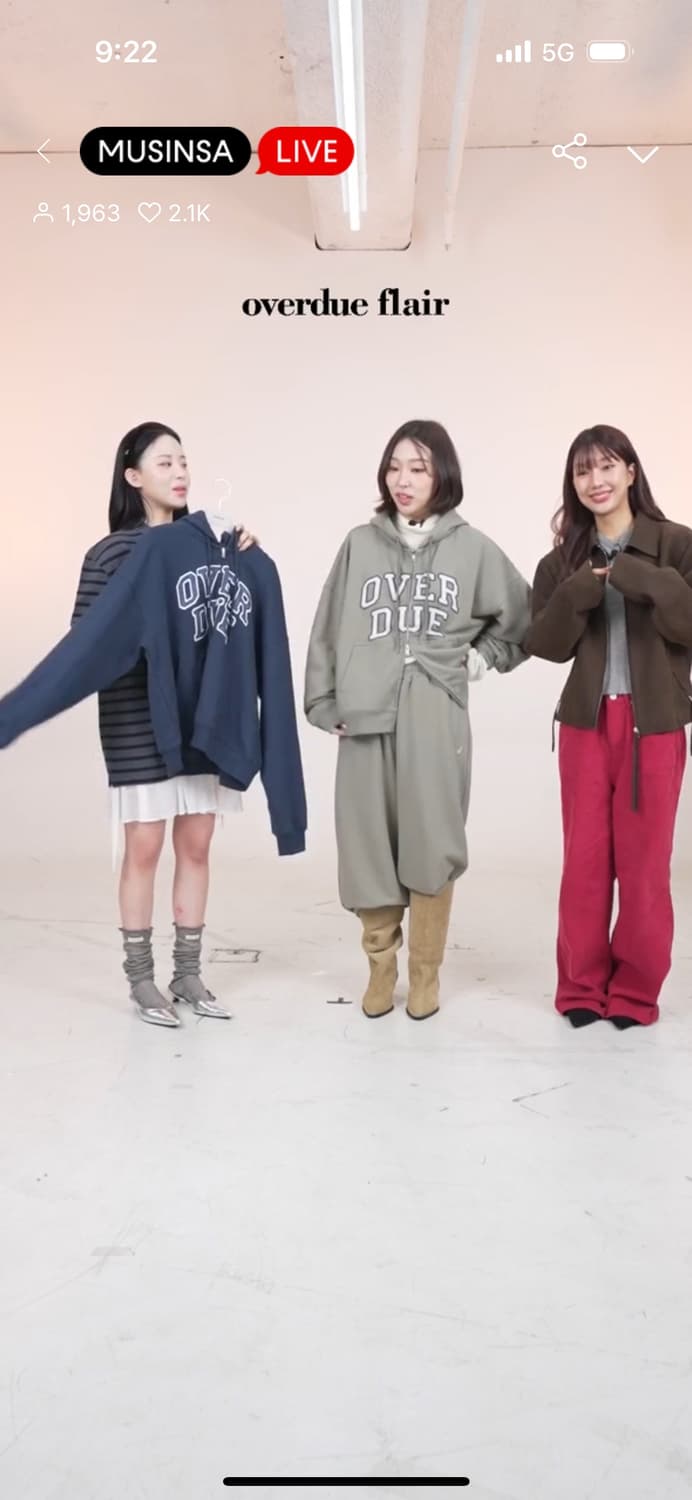 오버듀플레어 25fw 신상 후드집업 / 구매가 129,000 상품이미지5