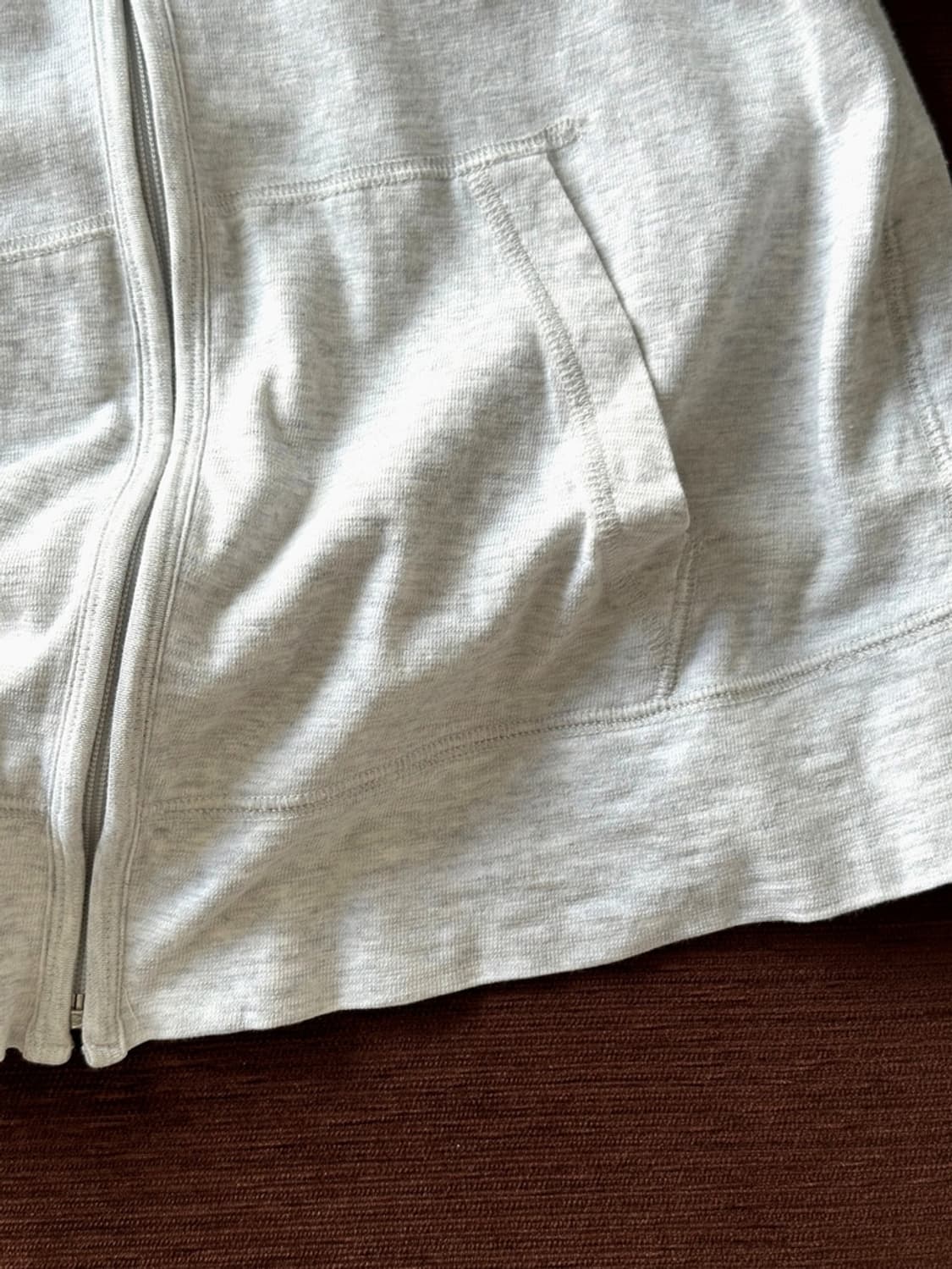 Light cotton sweat hooded zip TOP 상품이미지4