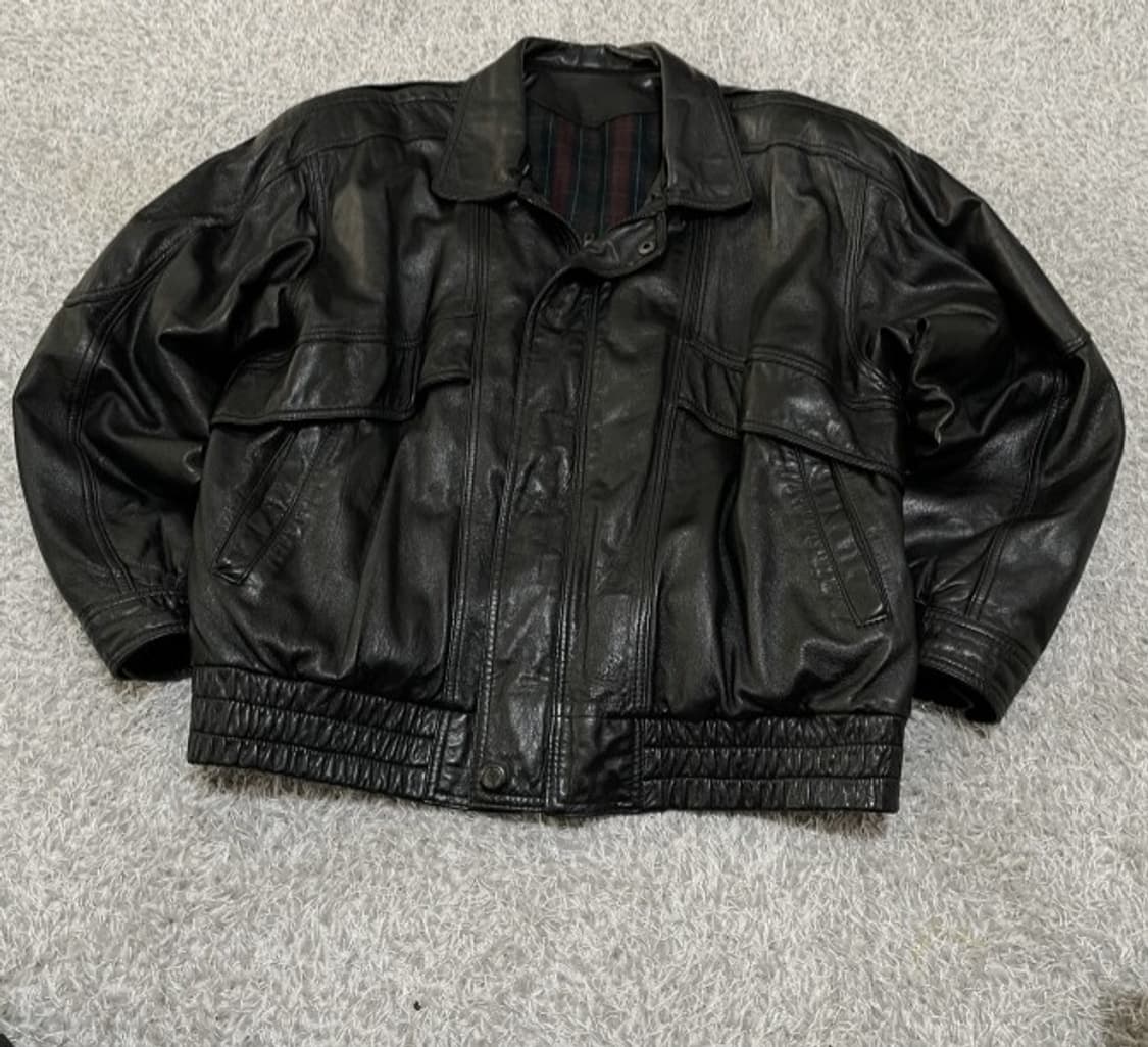 아르마니 레더 자켓 95/M 상품이미지1