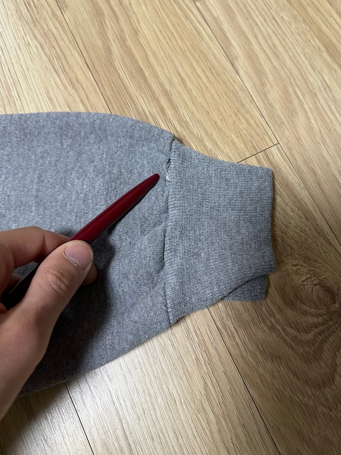 90s 빈티지 러셀 후드집업 그레이 M 상품이미지10