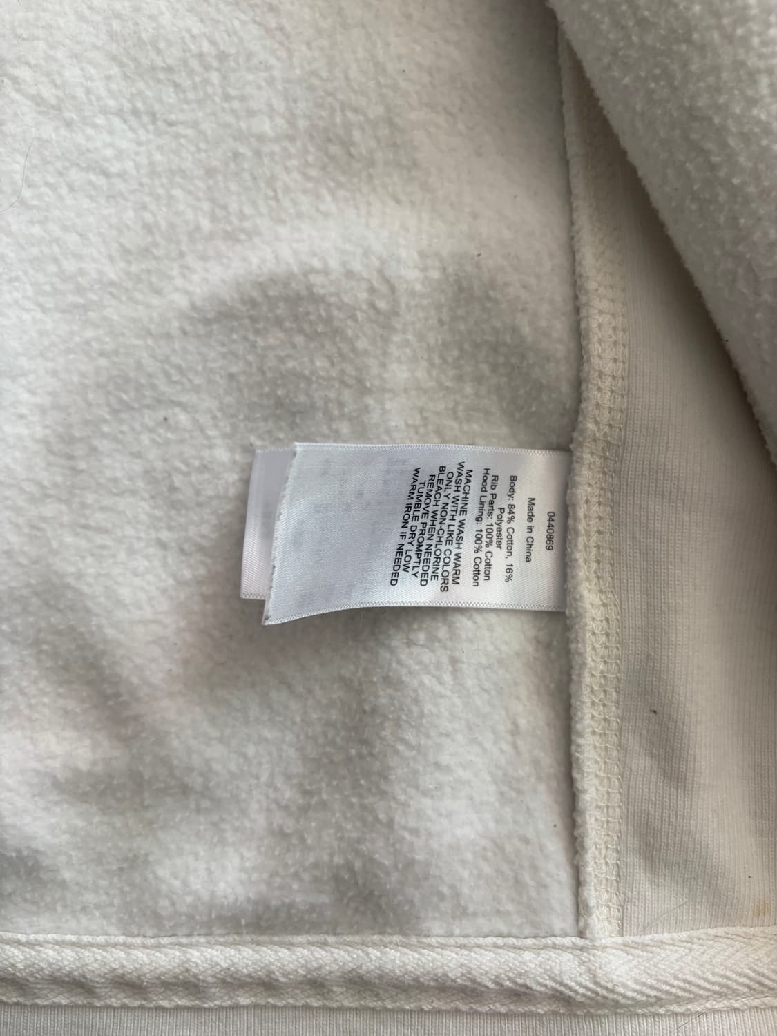 폴로 랄프로렌 빅포니 백로고 후드집업 화이트 상품이미지4