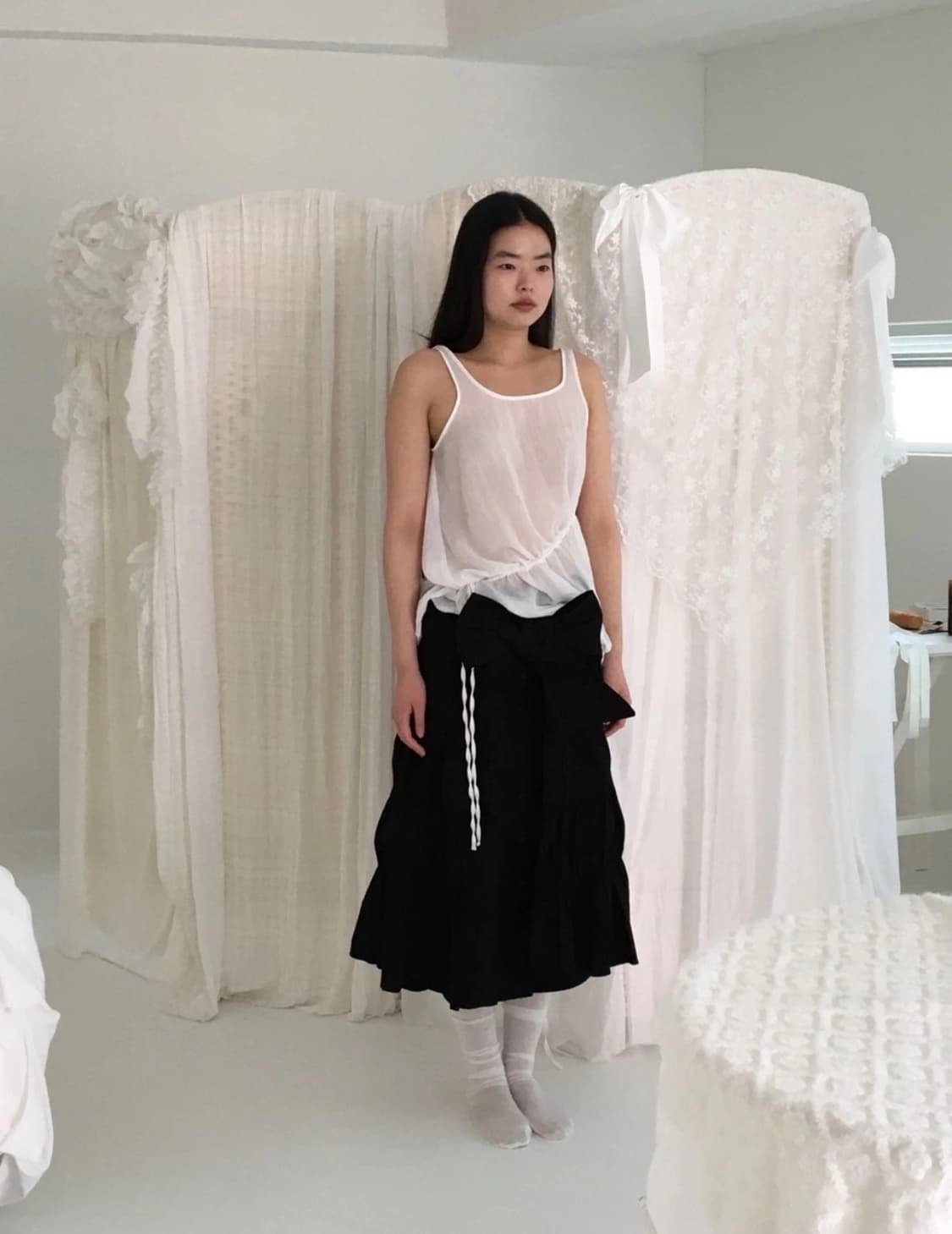 텍스처서울 시스루 나시 상품이미지5