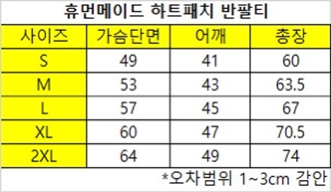 휴먼메이드 하트패치 반팔티 상품이미지9