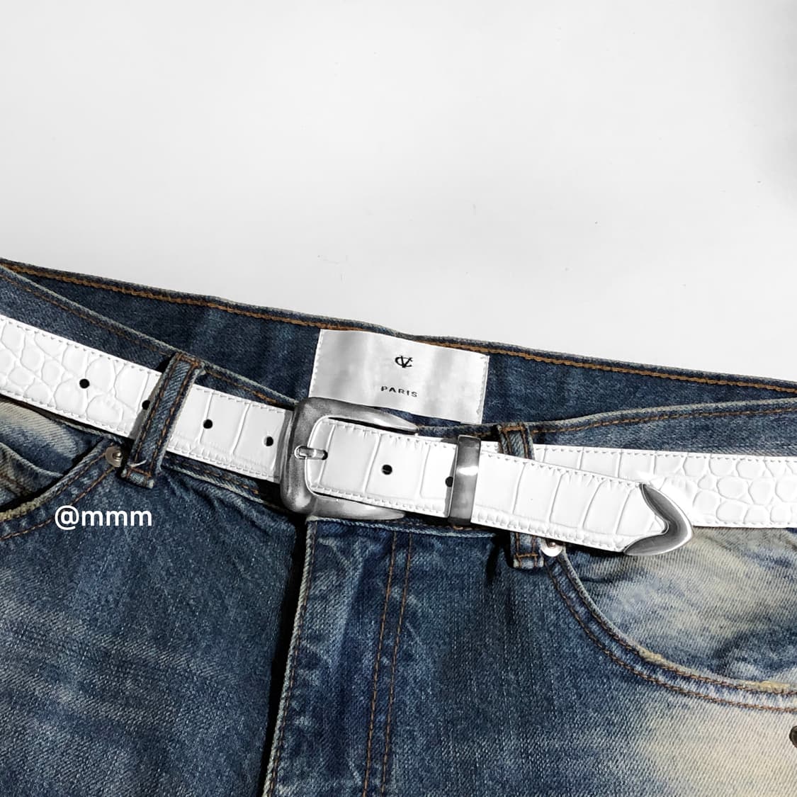 [Unisex] 크로커 웨스턴 가죽 벨트 상품이미지1