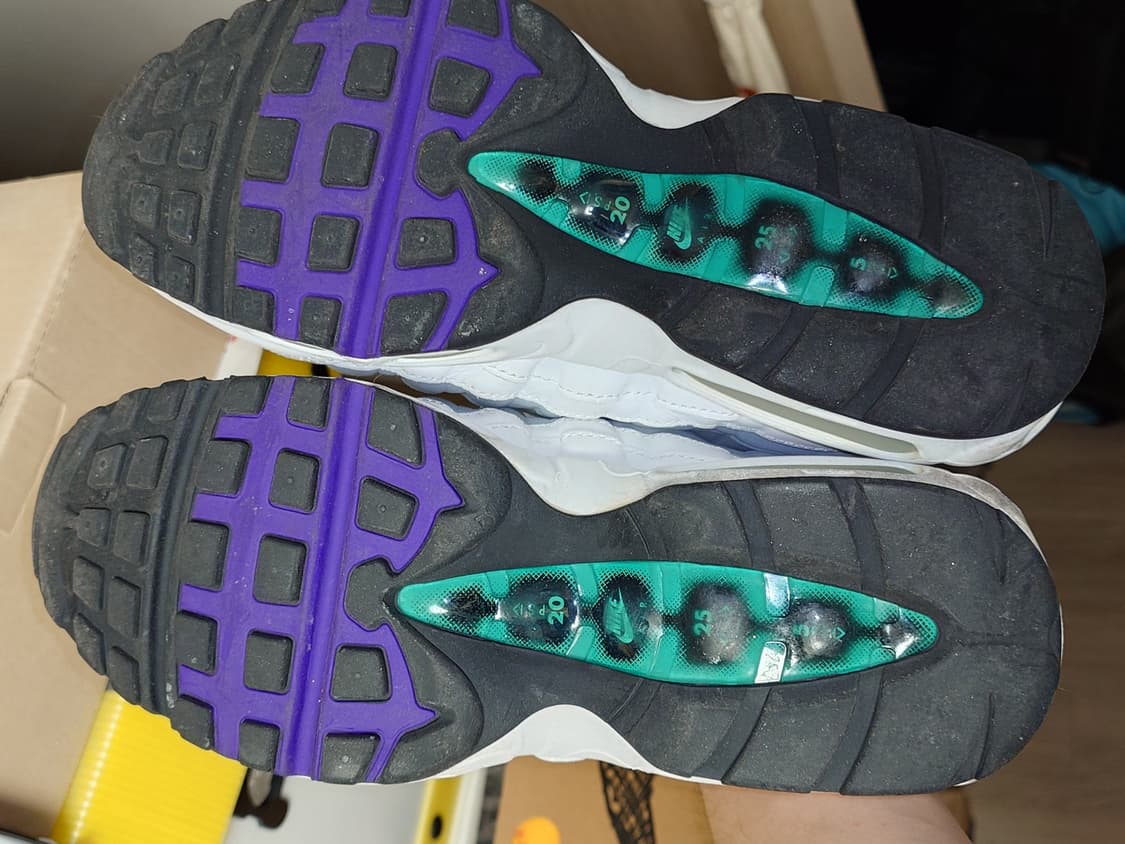 [270] 나이키 에어맥스95 OG 보라메쉬 미품 상품이미지8