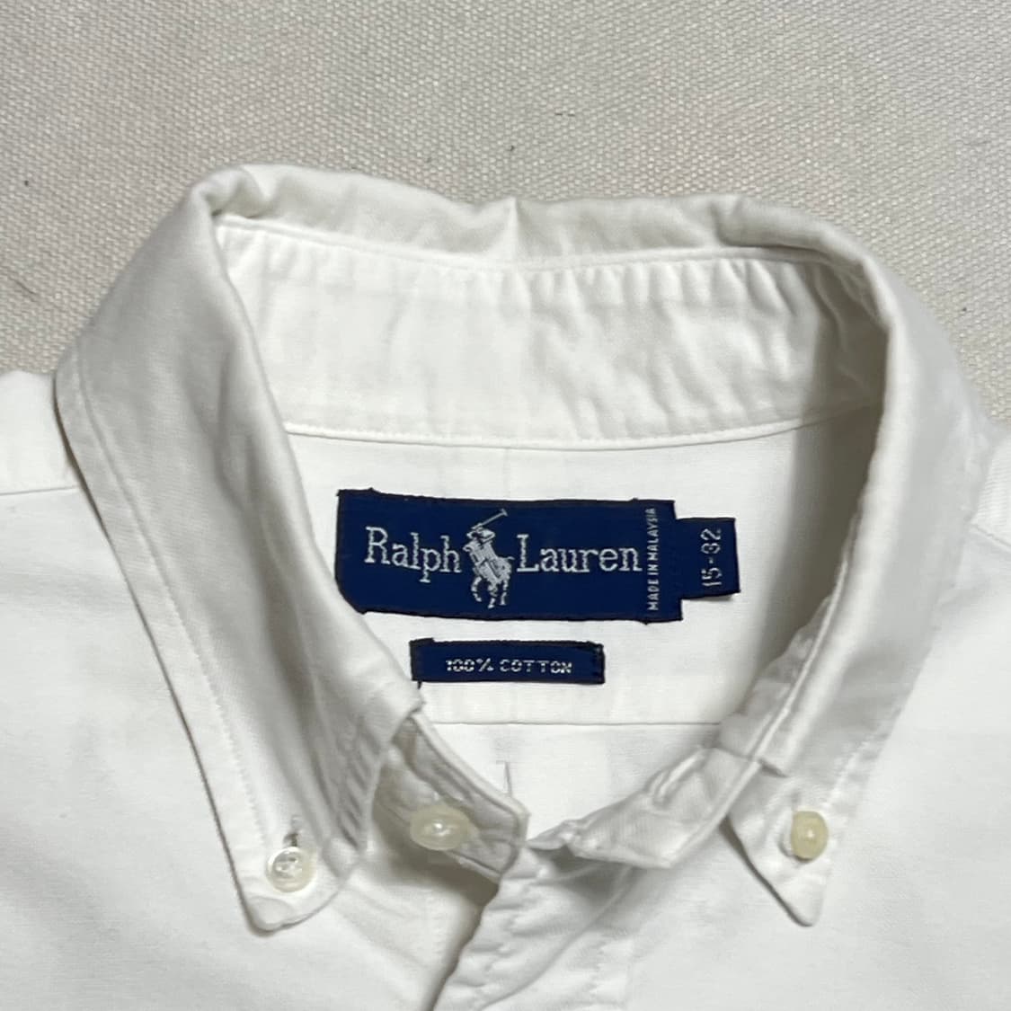 Polo Ralph Lauren 코튼 화이트 셔츠 상품이미지3