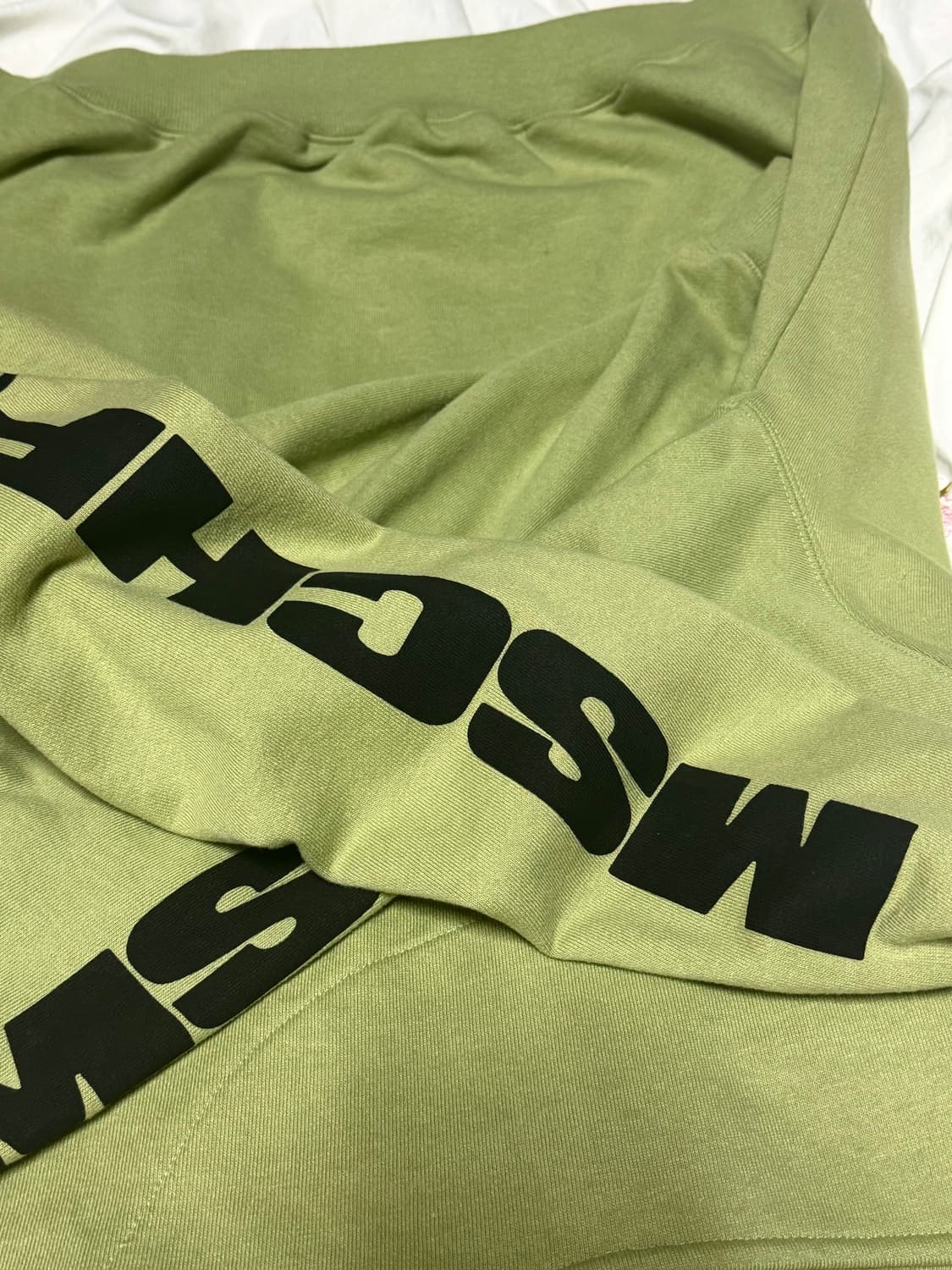 미스치프 20SS 스펠아웃 후드집업 그린 상품이미지4