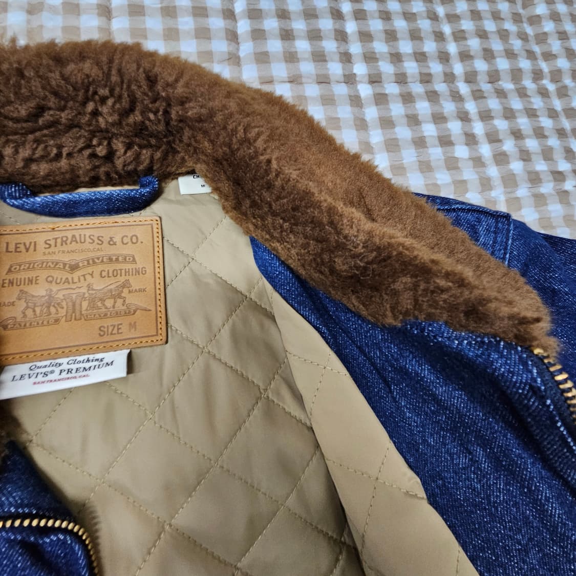 미착용 리바이스 데님 봄버 집업자켓 남자100 상품이미지7