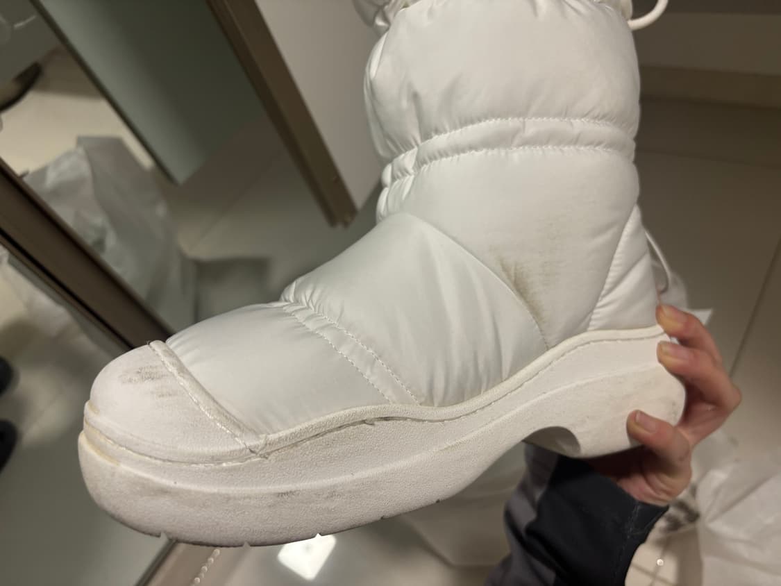 (W) 락피쉬웨더웨어 헤이든 미들 퍼프 패딩 부츠 화이트 (250) 상품이미지5