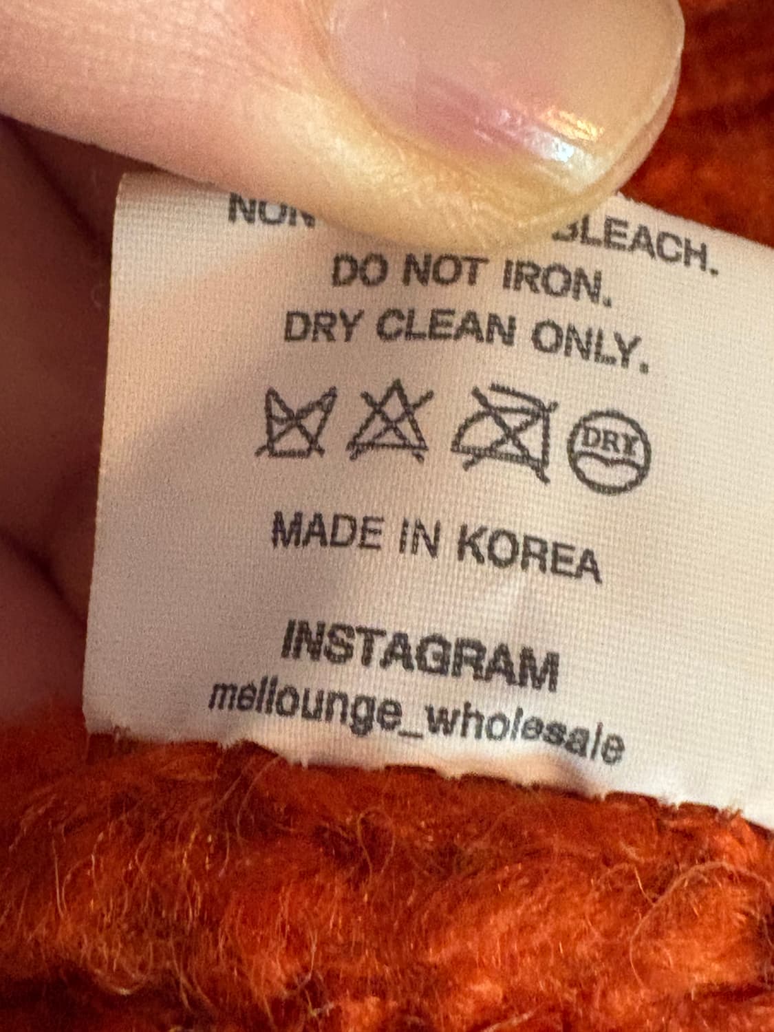 mellounge 오렌지 니트 상품이미지3