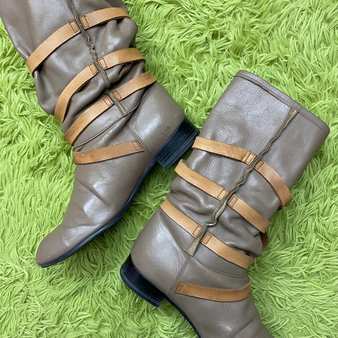 MON LOU LOU 멀티 벨티드 레더 부츠 상품이미지3