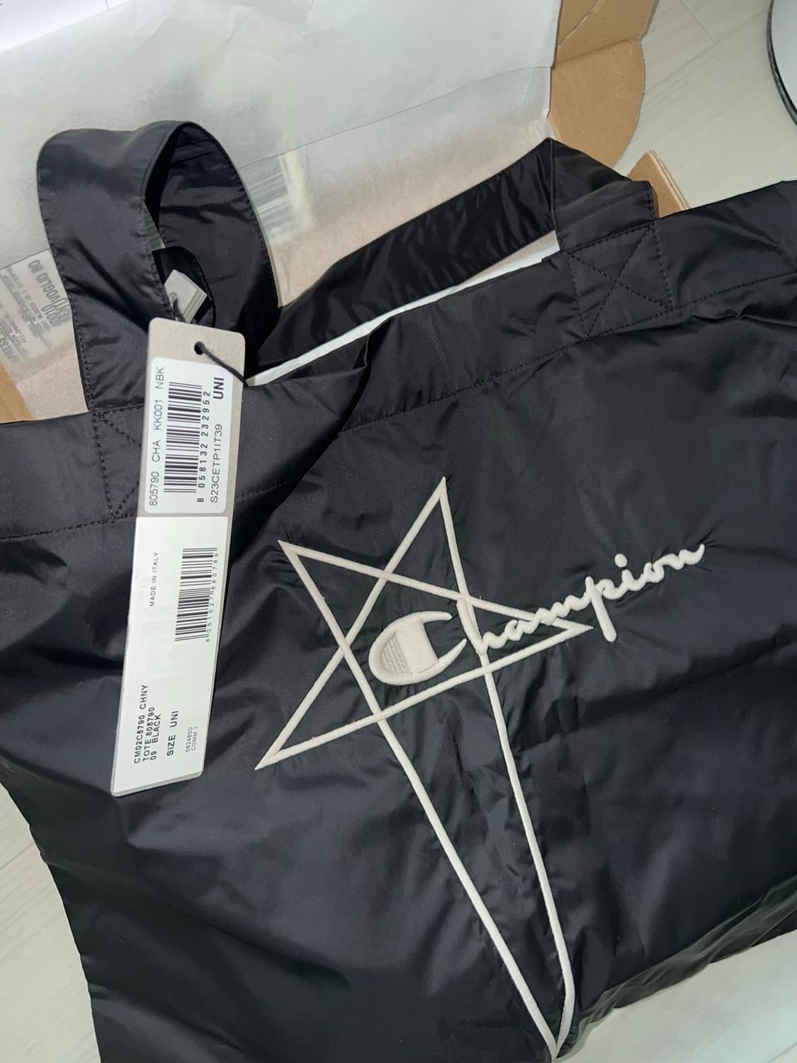 릭오웬스 챔피온 토트백 새상품 상품이미지1