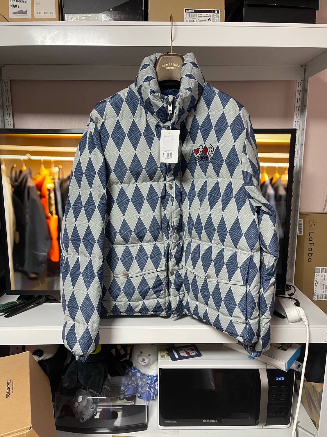 XL)RASSVET 다이아몬드 퀼팅 패딩 자켓 상품이미지1