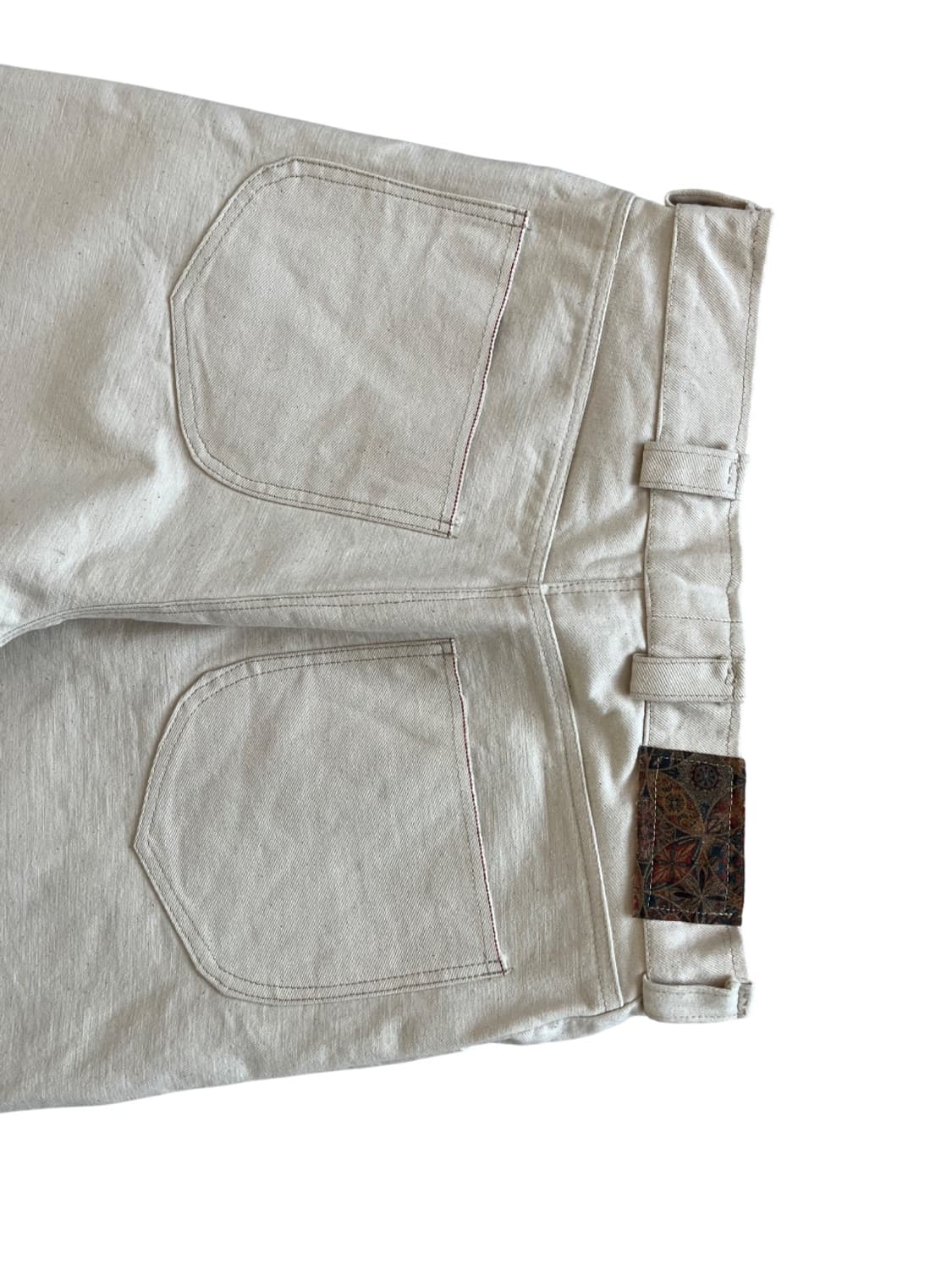 ethnic butten fly baggy selvedge denim 상품이미지4