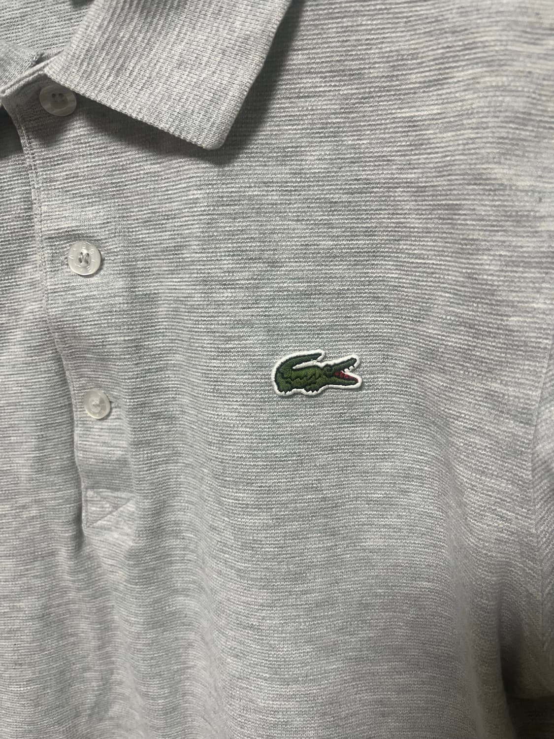 라코스테 그레이 긴팔 카라티셔츠 상품이미지1