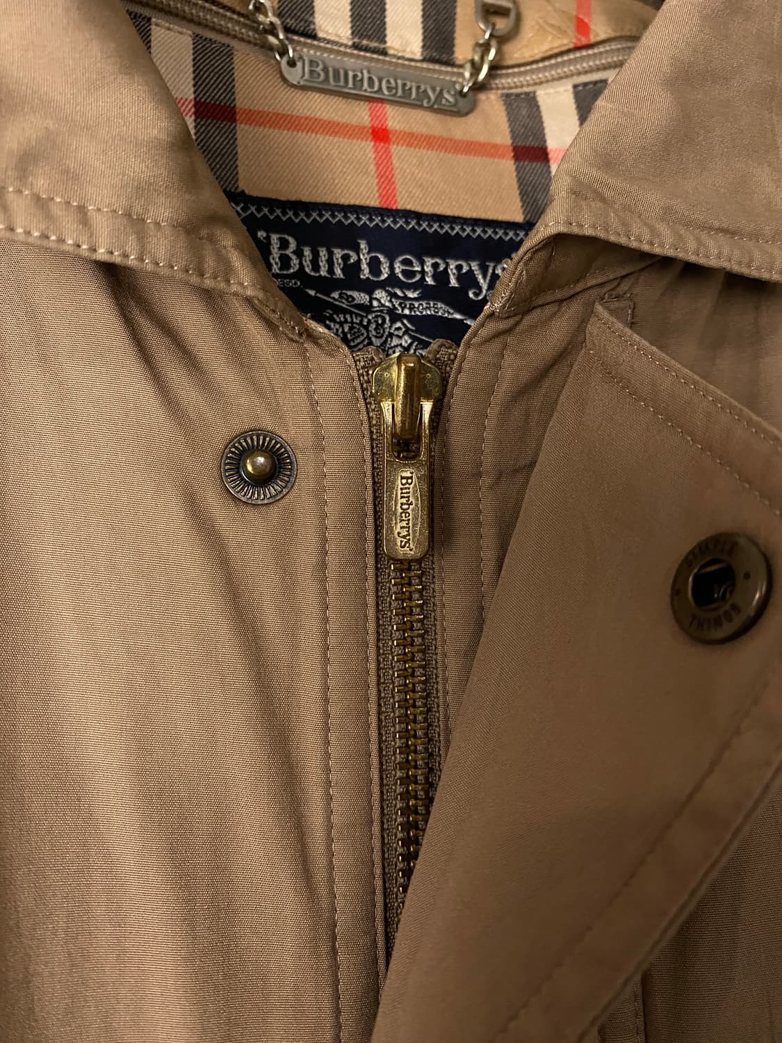 빈티지 BURBERRYS 다운 라이닝 후드 자켓 상품이미지2
