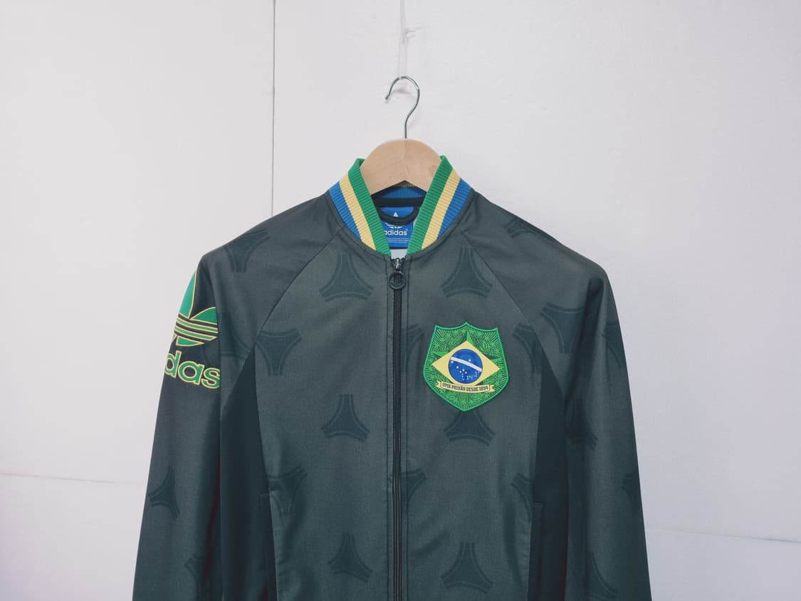 남성 아디다스 OG 불꽃 브라질 트랙탑 져지 저지 집업 트레이닝복 상품이미지2