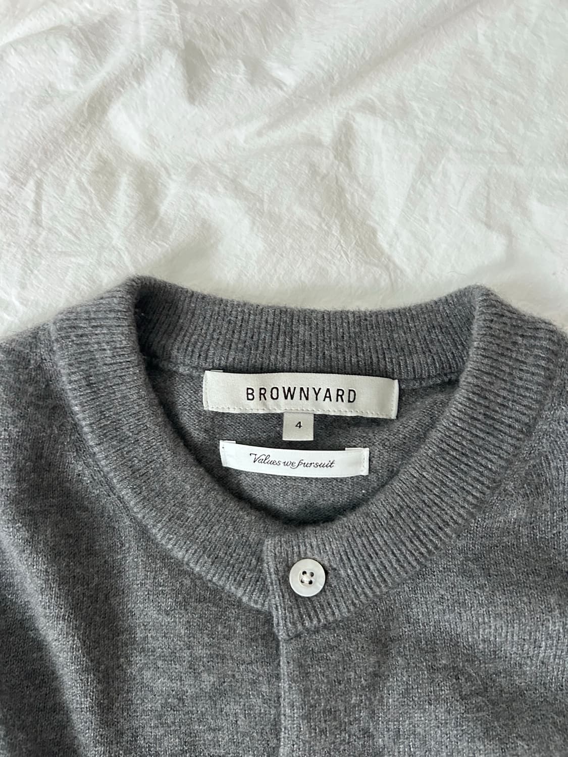 브라운야드 라인드넥 가디건 4 상품이미지2