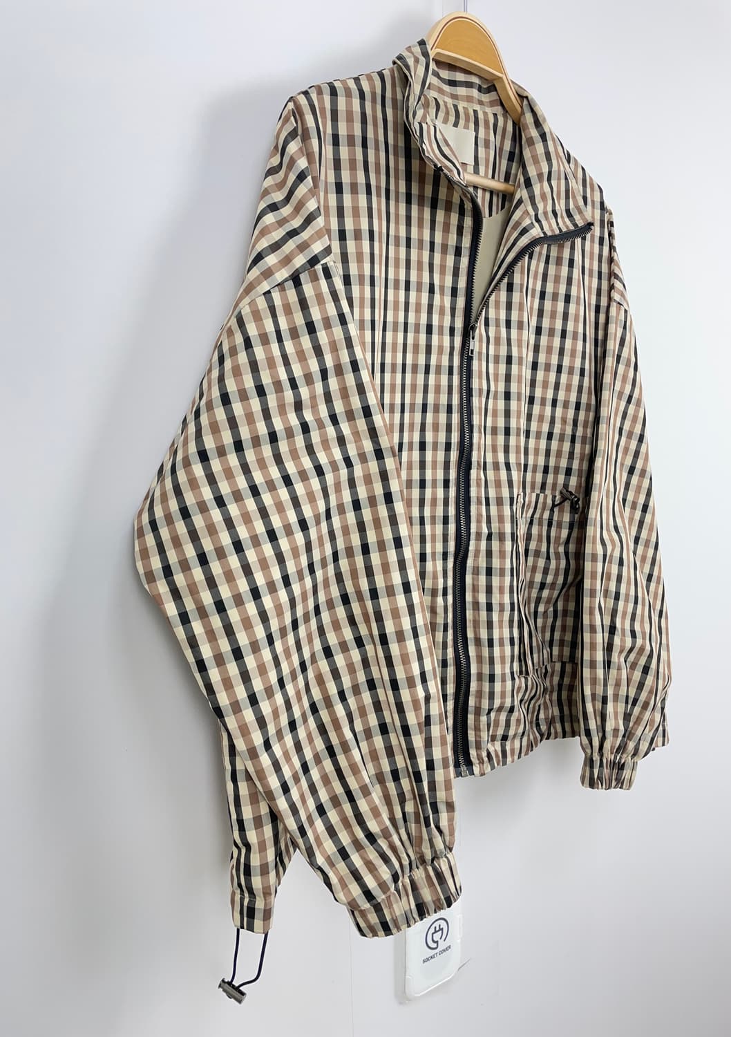 OWL 체크 텍스처 워크 자켓 상품이미지5