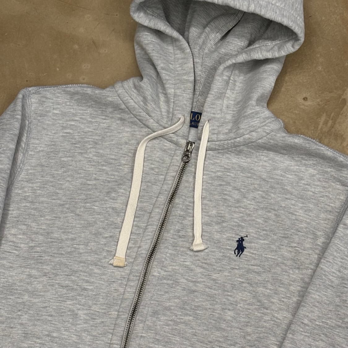 M 폴로랄프로렌 그레이 기모 후드집업 상품이미지1