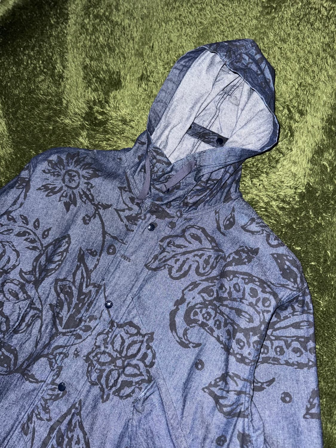 [XL] 엔지니어드 가먼츠 8온스 데님 하이랜드 파카 플로랄 인디고 상품이미지1