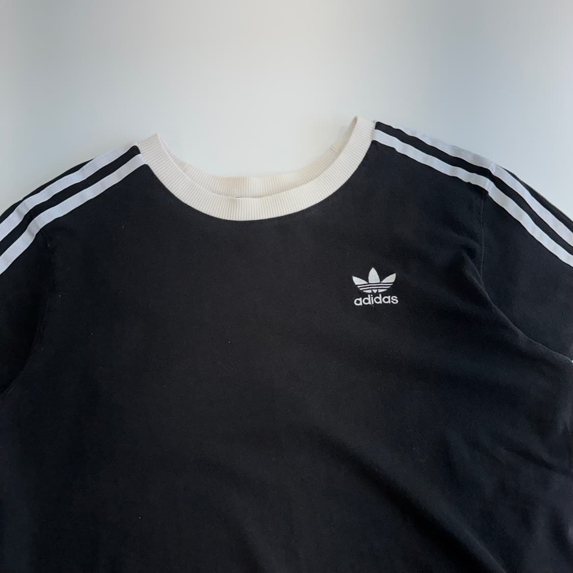 Adidas 아디다스 파이어로고 블랙 코튼 반팔 상품이미지4