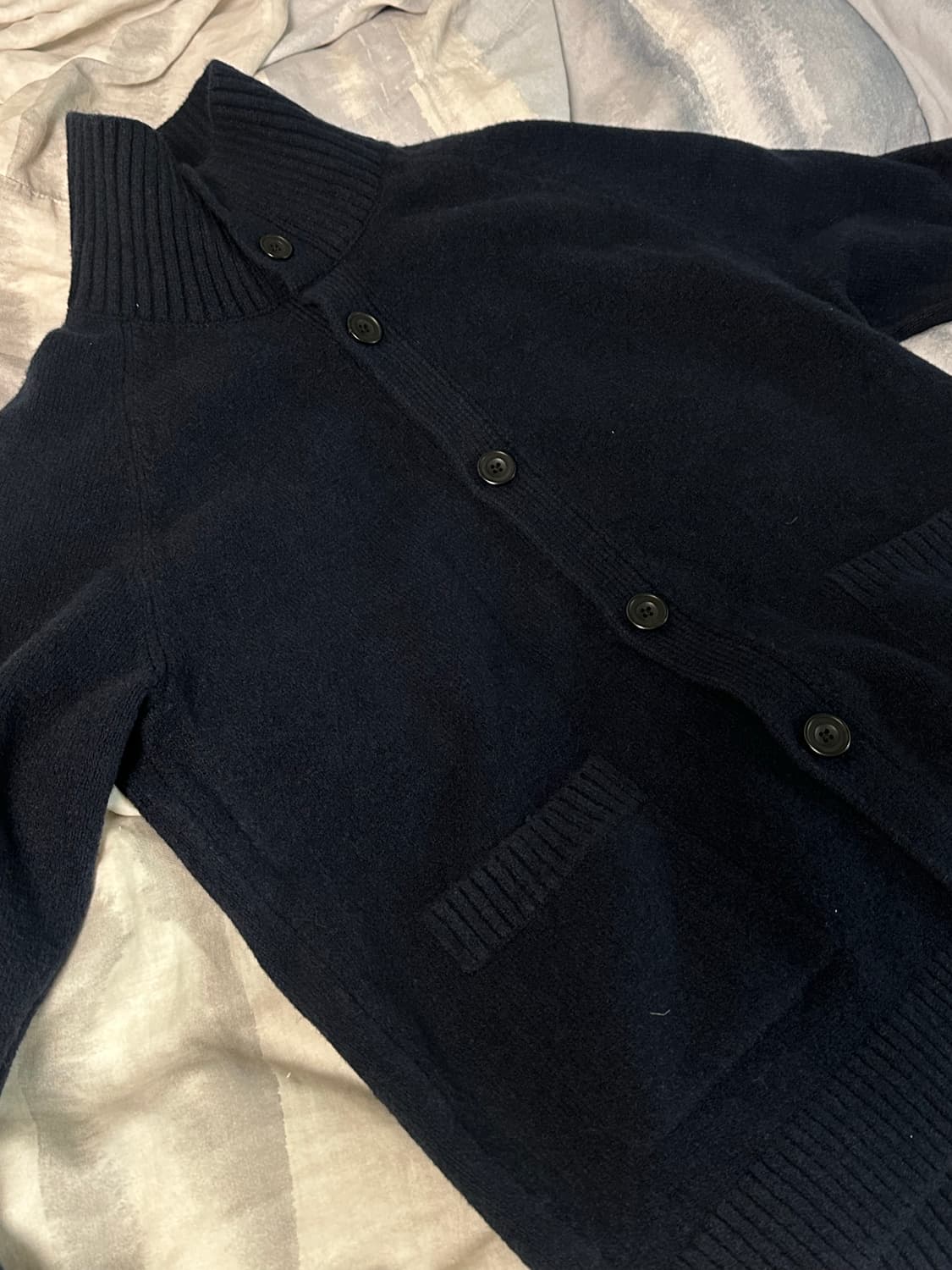 유니클로 수플레 얀 가디건 네이비 L 상품이미지1