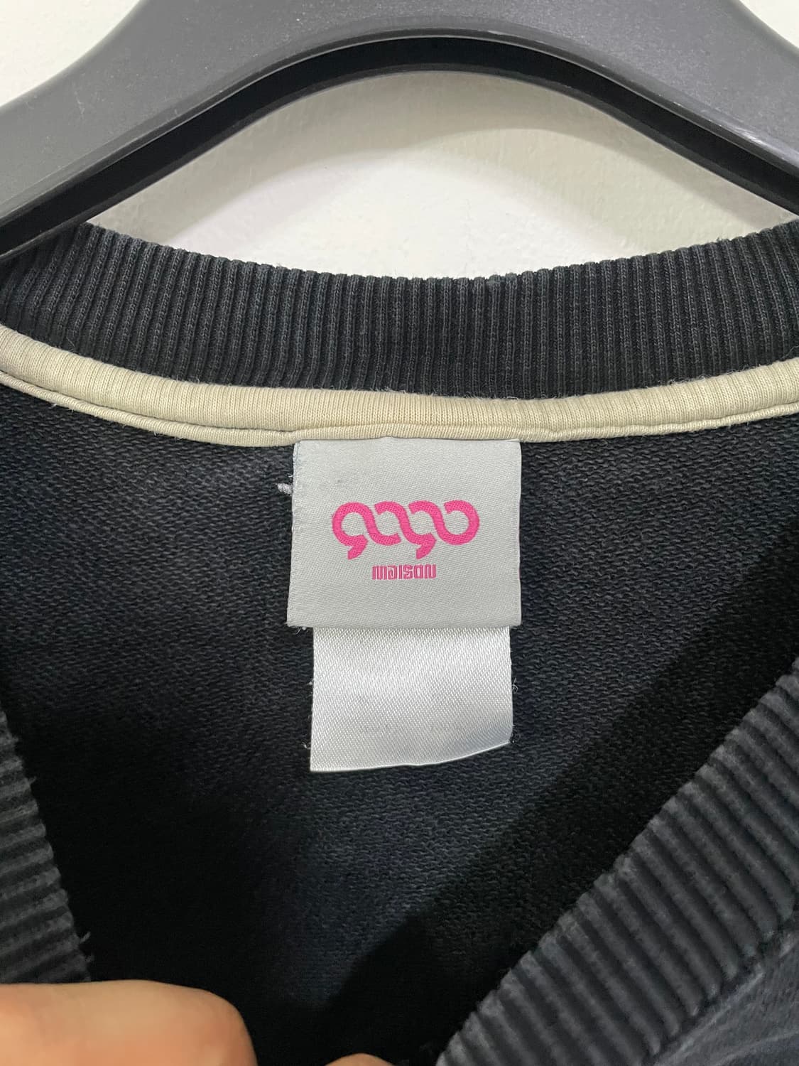 빈티지 블랙 집업 맨투맨  상품이미지6