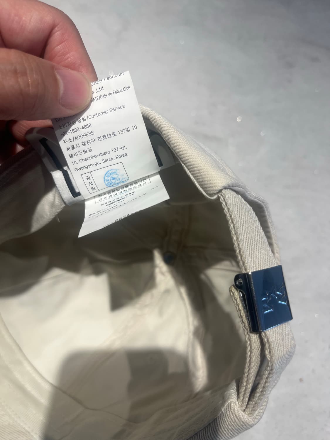 우영미 베이지 볼캡 상품이미지5