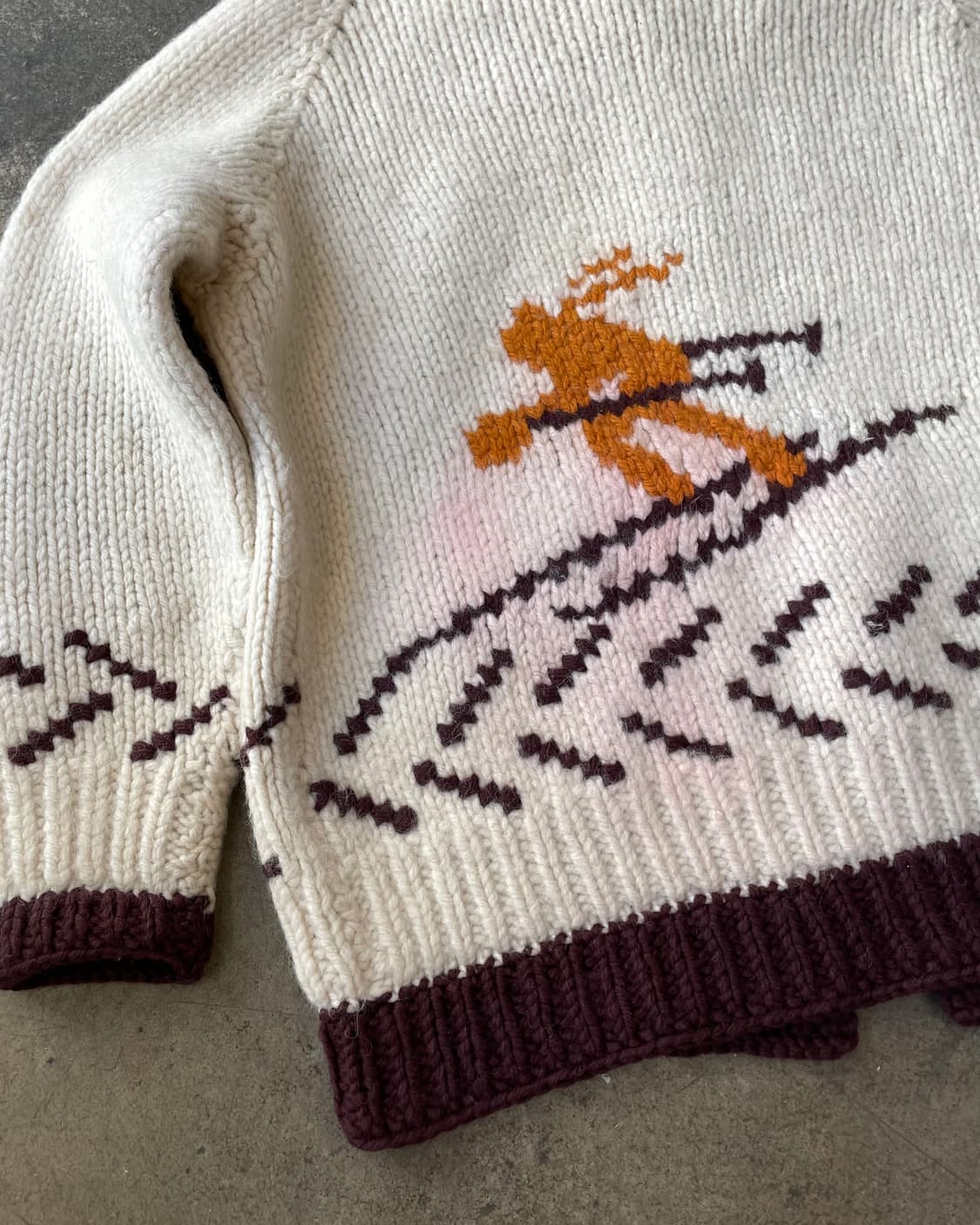 60‘s “Ski” Canadian cowichan 스키 코위찬 상품이미지2