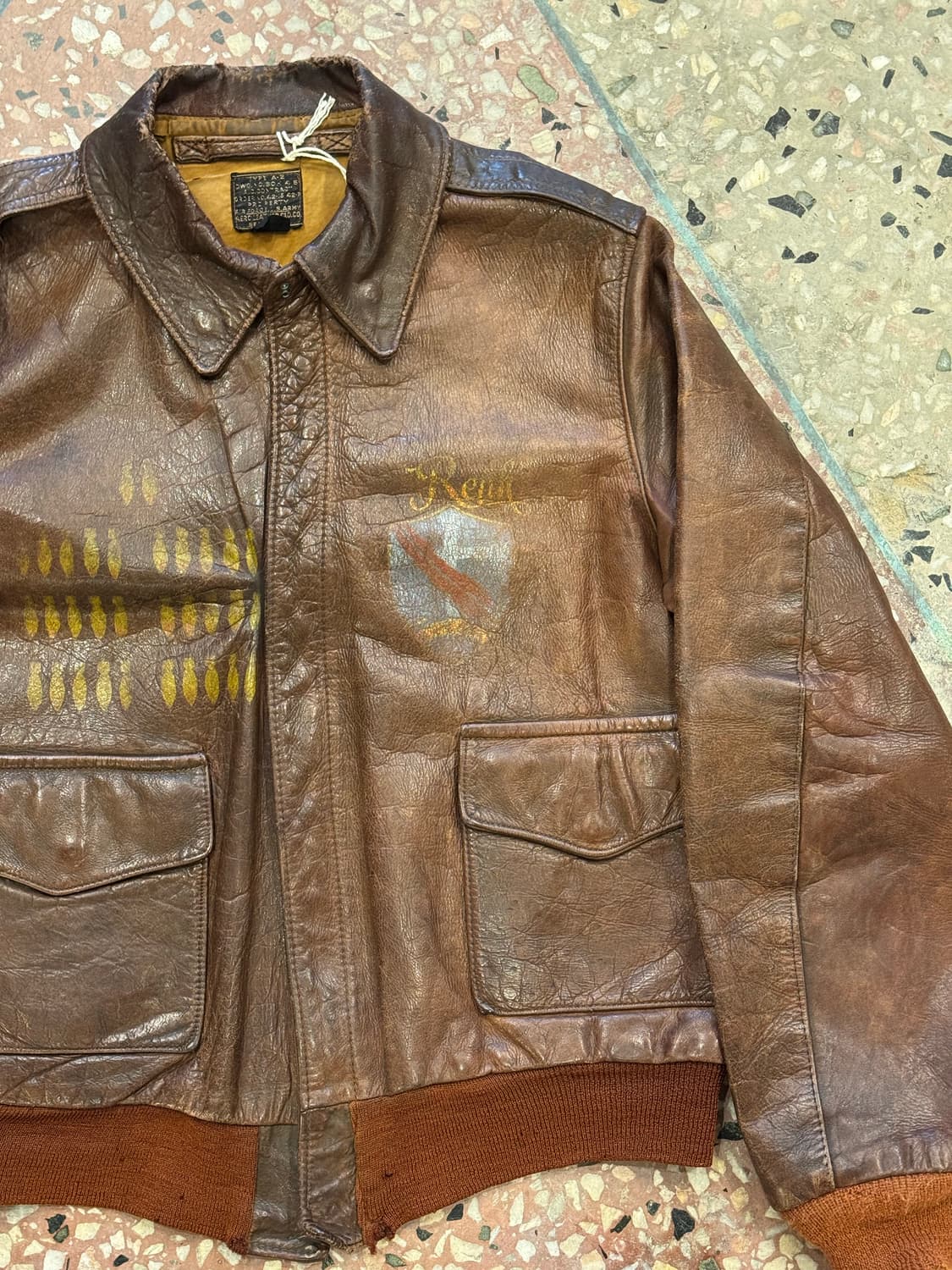 40s USAAF A-2 Flight Jacket (38) 상품이미지9