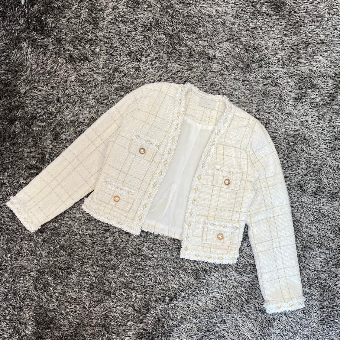지고트 여성 트위드 자켓 (FREE) 상품이미지1