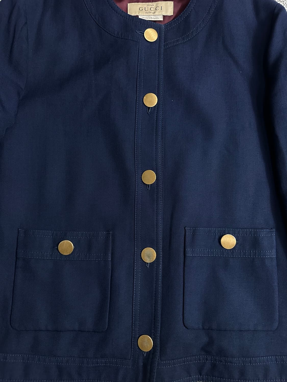 구찌 자켓 라운드넥 노카라 유니폼 상품이미지3