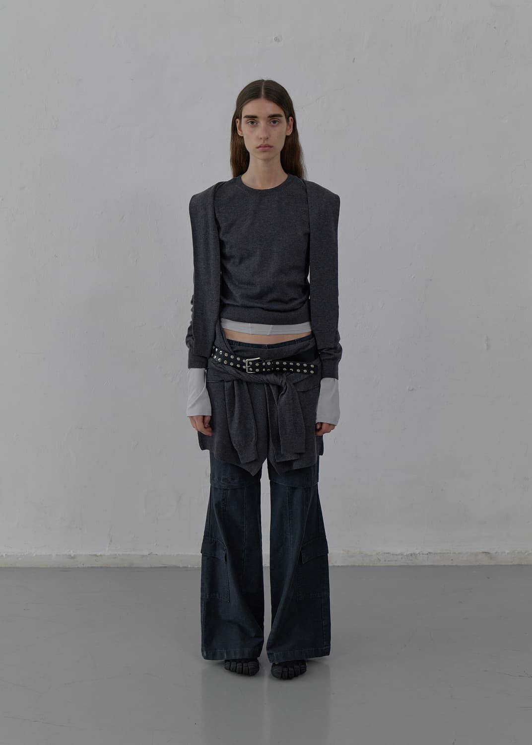 LCDC-TIED DETAIL LAYERED KNIT SKIRT 판매 상품이미지3